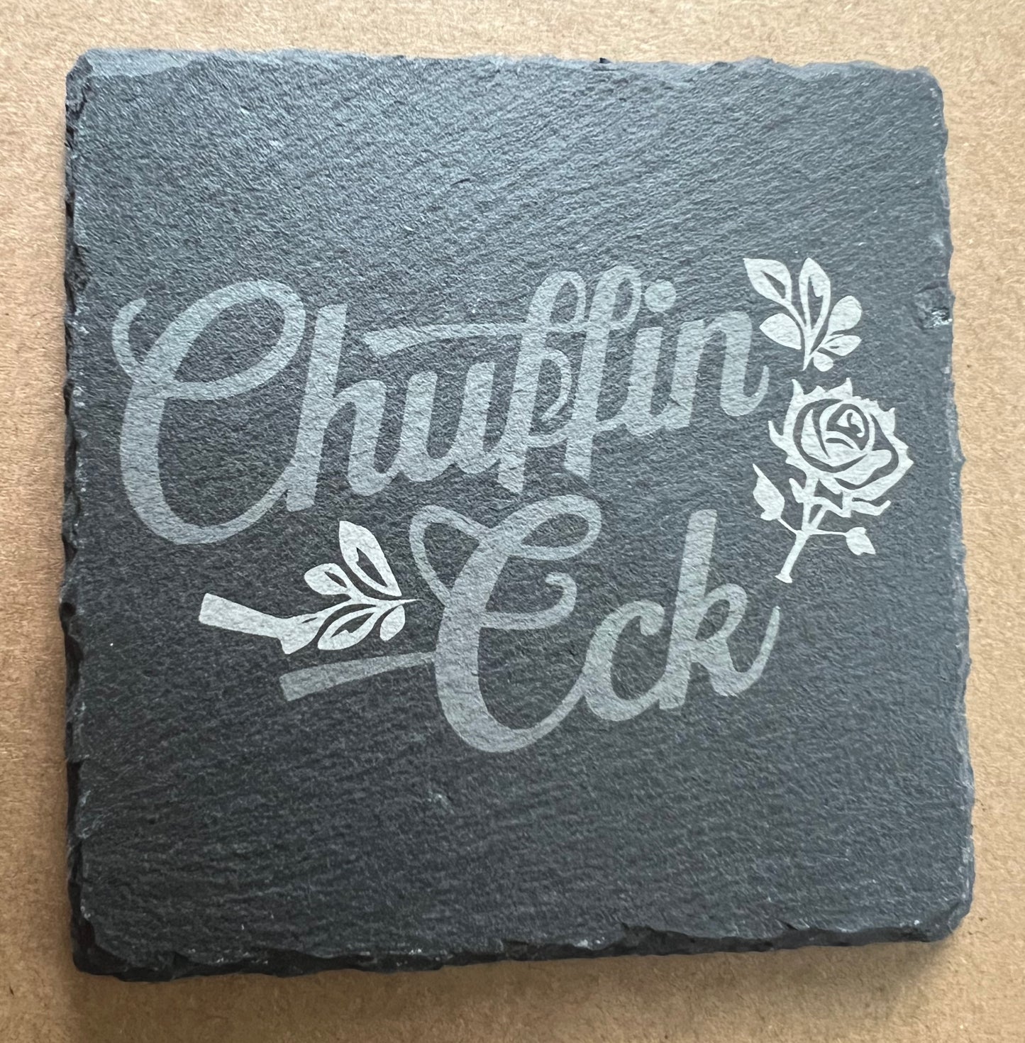 Chuffin eck! Slate Coaster